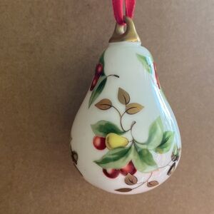 Vintage Tiffany & Co. Holiday Collection Pear shaped ornament
